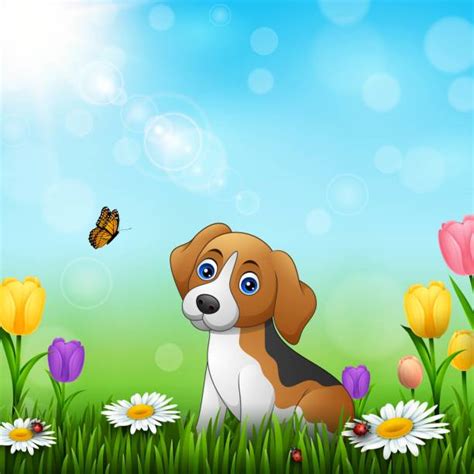 Royalty Free Dog In Yard Clip Art Vector Images And Illustrations Istock