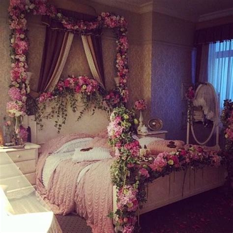 Flowers Bed And Bedroom Image Chic Bedroom Girly Bedroom Fairy