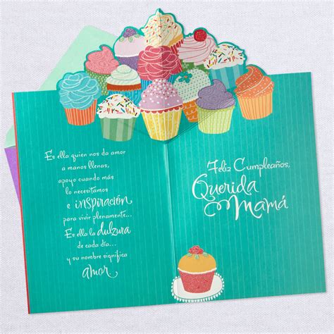 mom means love pop up spanish language birthday card for mom greeting cards hallmark