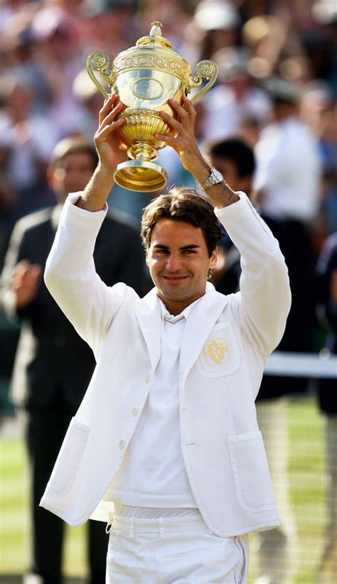 Roger Federer At The Wimbledon Championships