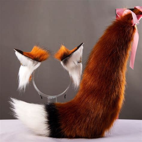 Red Fox Ears And Tail Set Wolf Ears And Tail Set Cat Ears And Etsy