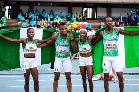 Nigeria Wins First Ever World U20 Mixed 4x400m Gold Day 1 Wu20