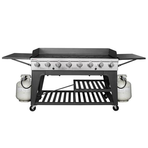 Bbq Grill Gas Propane 2 Folding Side Tables 8 Burner Electronic