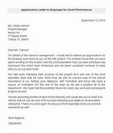 Letter To Employee For Performance Review Images