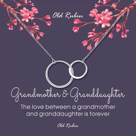 Buy Or Old Rubin Grandmother And Granddaughter Necklace 925 Sterling