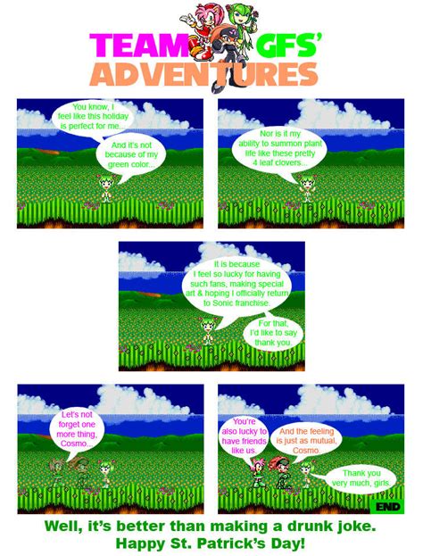 Team Gfs Adventures St Patricks Day Comic By Fallenangelcam7 On