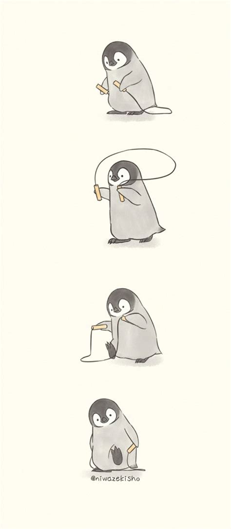 30 Comics Featuring An Adorable Little Penguin By Self Taught Artist