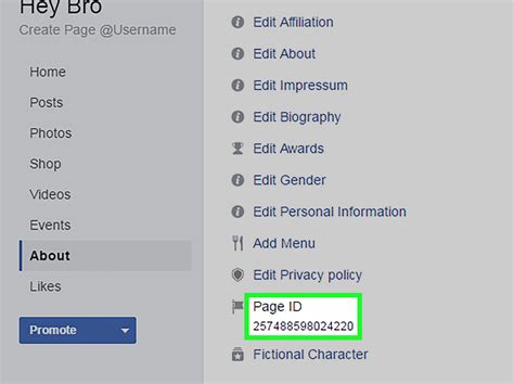 Find Facebook Page Using Id