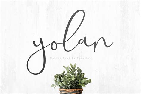 This is a new font script with a unique and thin style. YOLAN UNIQUE FONT - FREE HANDWRITTEN FONT on Behance