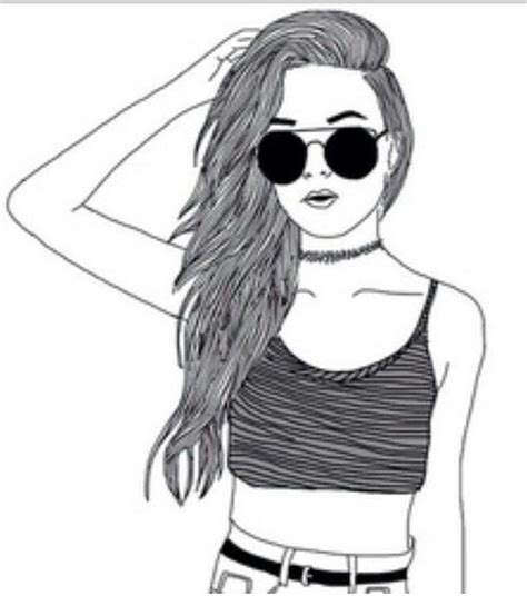 dessin de une fille  Les dessins et coloriage