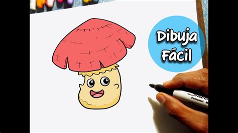 Como Dibujar Un Hongo Kawaii Muy Facil How To Draw A Mushroom Kawaii