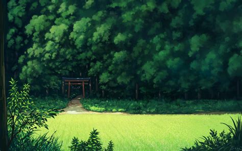 Anime Grass Scenery Wallpapers Wallpaper Cave