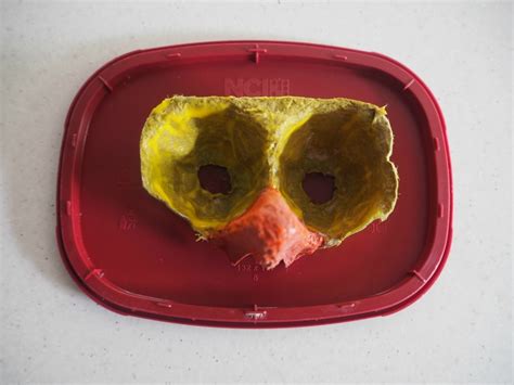 Easter Craft Egg Carton Chick Mask Be A Fun Mum