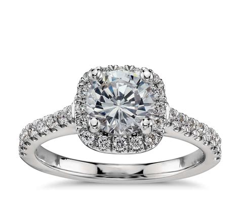 See more ideas about proposal ring, diamond buy engagement ring in singapore,singapore. Cushion Halo Diamond Engagement Ring in Platinum (1/3 ct ...