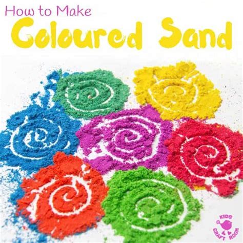 Diy Coloured Sand Diy Colored Sand Diwali Craft Sand Art For Kids