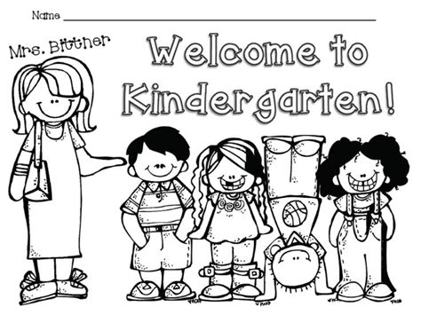 Welcome Back To School Coloring Page Kindergarten Coloring Home