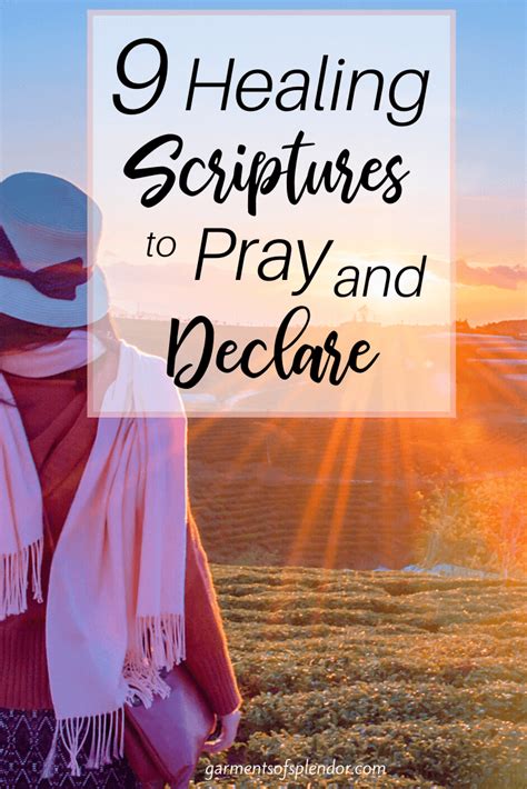 Nine Healing Scriptures To Pray And Declare Healing Scriptures