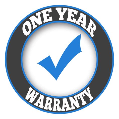 1 Year Warranty Logo Png 1yearwarrantypng Kj Contracting One Year