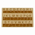 Holz Braille Alphabet Tafel Erhabener Punkt Montessori - Etsy.de