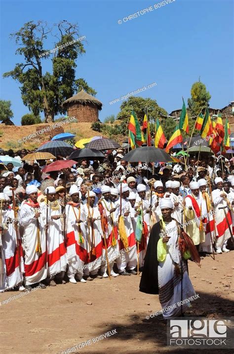 Ethiopia Lalibela Timkat Festival Ritual Dance Of The Dabtaras