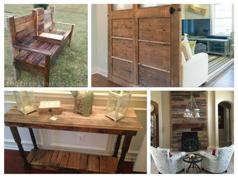 6 Diy Reclaimed Wood Projects Benches Doors Foyer Table Shiplap