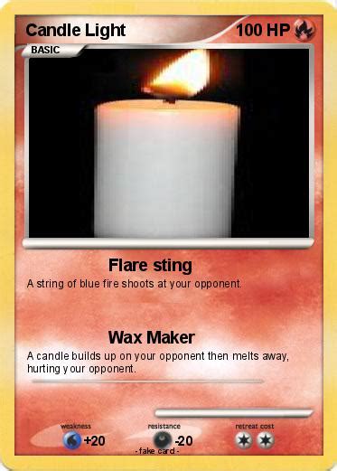 Pokémon Candle Light Flare Sting My Pokemon Card