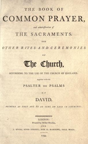 The Book Of Common Prayer By Church Of England Open Library