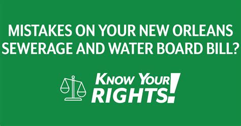 Mistakes On Your New Orleans Sewerage And Water Board Bill Slls
