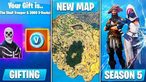 This map code offers access to one of the most popular fortnite creative islands with a few critical benefits. *HUGE* Fortnite SEASON 5 OFFICIAL UPDATE! (New Map ...