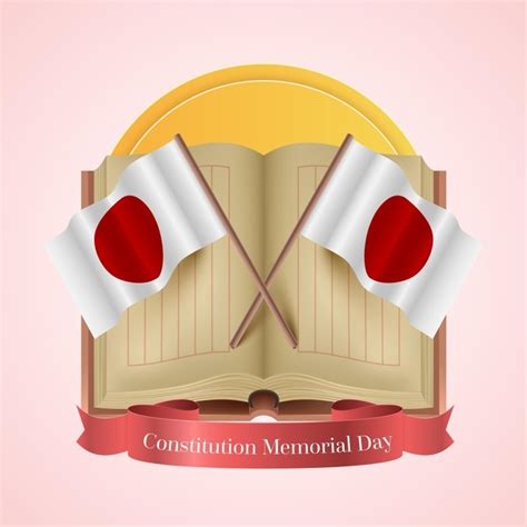 Free Vector Realistic Japanese Constitution Memorial Day Illustration