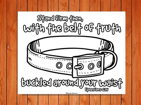 Belt Of Truth Printable Ministryark Belt Of Truth Armor Of God