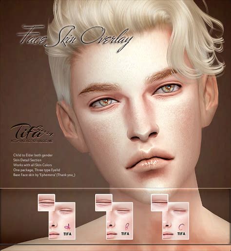Sims 4 Ccs The Best Face Skin Overlay By Tifa
