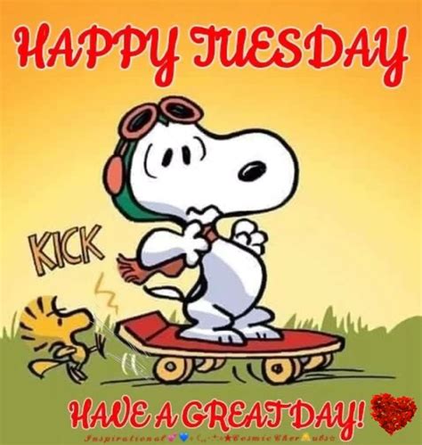 Happy Tuesday ️ Video Good Morning Snoopy Happy Tuesday Morning