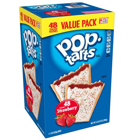 Pop Tarts Breakfast Toaster Pastries Frosted Strawberry 48ct 88oz