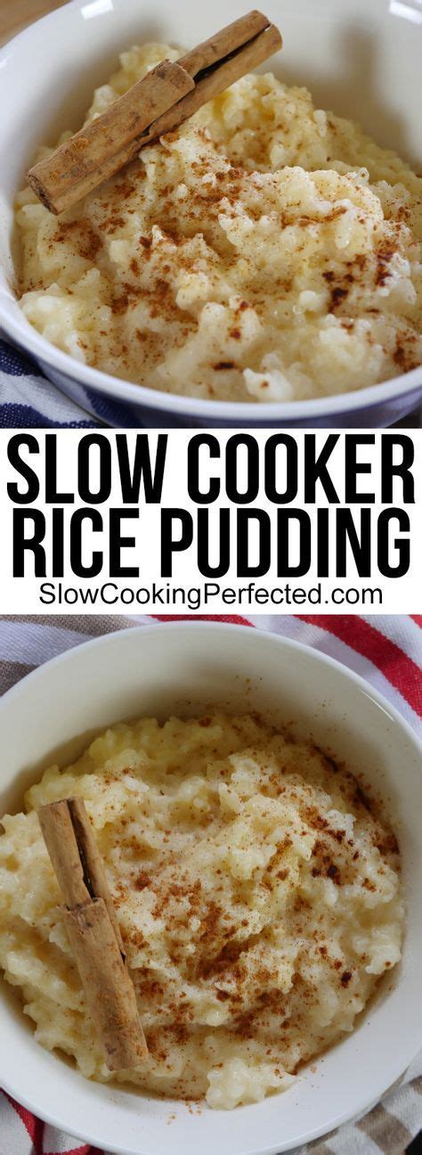 Creamy Slow Cooker Rice Pudding Recipe Slow Cooker Rice Pudding