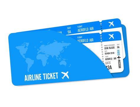 62 Most Popular Plane Ticket Mockup Free Mockup