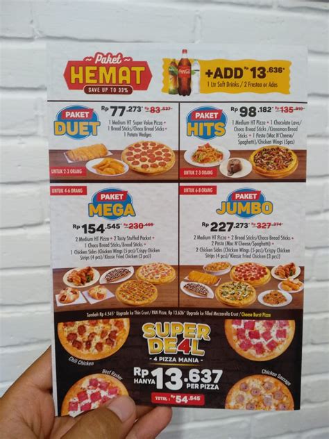 Harga Dan Menu Dominos Pizza Terbaru Lengkap Dengan Gambar Wisata