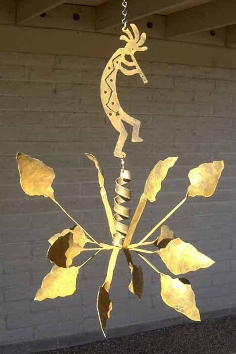 Wind Sculpture Kinetic Hanging Rusted Metal By Chriscrooks On Etsy