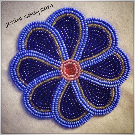 Beaded Flower Jessica Gokey Native American Beadwork Patterns