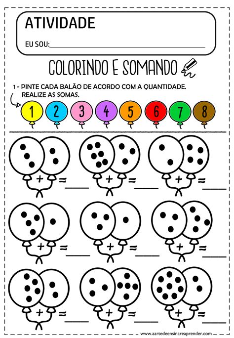 Atividade Pronta Soma E Subtracao A Arte De Ensinar E Aprender Images