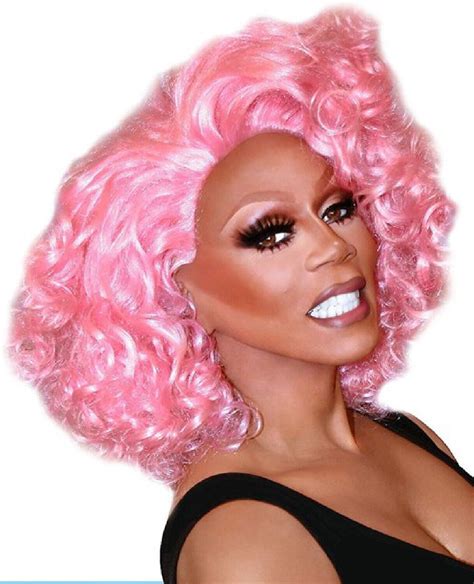 Ladies Mens Official Rupaul Cotton Candy Pink Drag Queen Fancy Dress