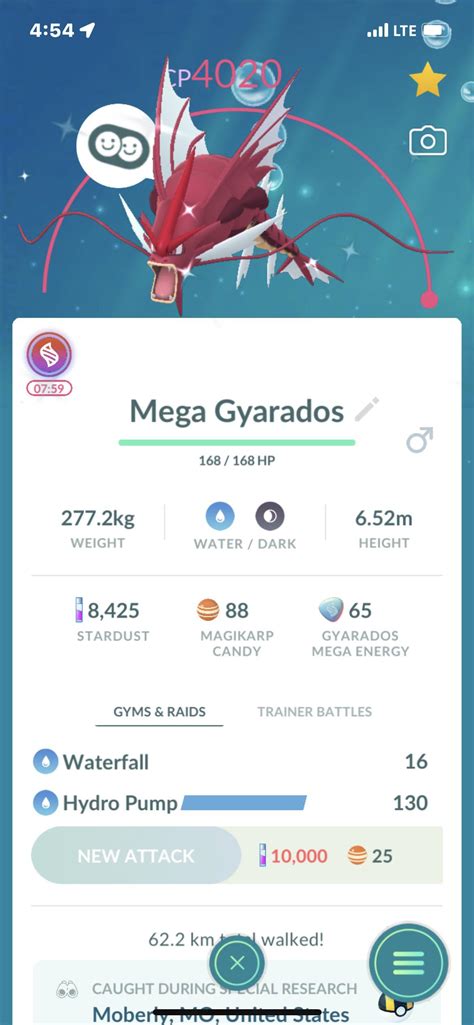 Lets Go Just Mega Evolved My Shiny Gyarados Three Stars Almost Four