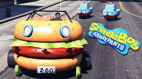 Spongebob Burger Car Mods Gta 5 Spongebob Mods Youtube
