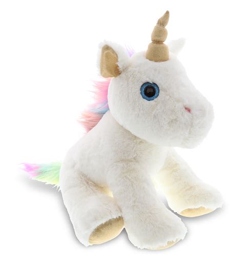 Unicorn lovers can't get enough! DolliBu White & Gold Unicorn Stuffed Animal Plush, Kids ...