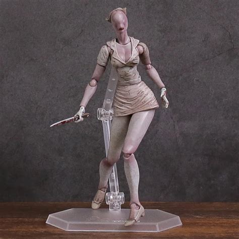 figma sp061 silent hill 2 bubble head nurse pvc action figure collectible model toy in action