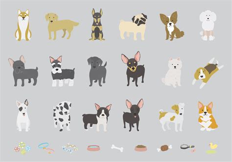 Illustration Of Different Breeds Of Dogs Download Free Vectors