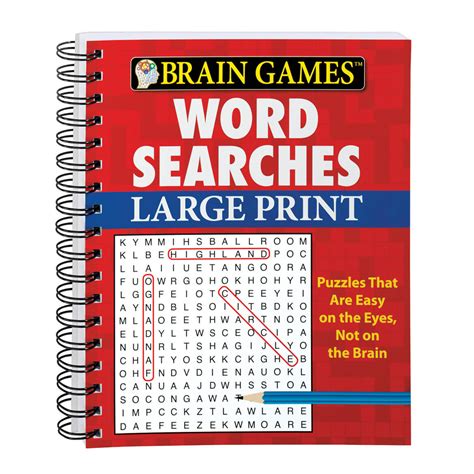 Brain Games Word Search Book Large Print