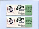 Oakland A's 1989 American League Championship Series Ticket Stub (x2 ...