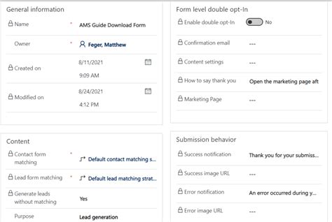 Using Microsoft Marketing Forms Customer Journeys In D365 Cobalt