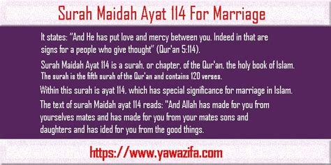 Surah Maidah Ayat 114 For Marriage A Fool Proof Solution Ya Wazifa